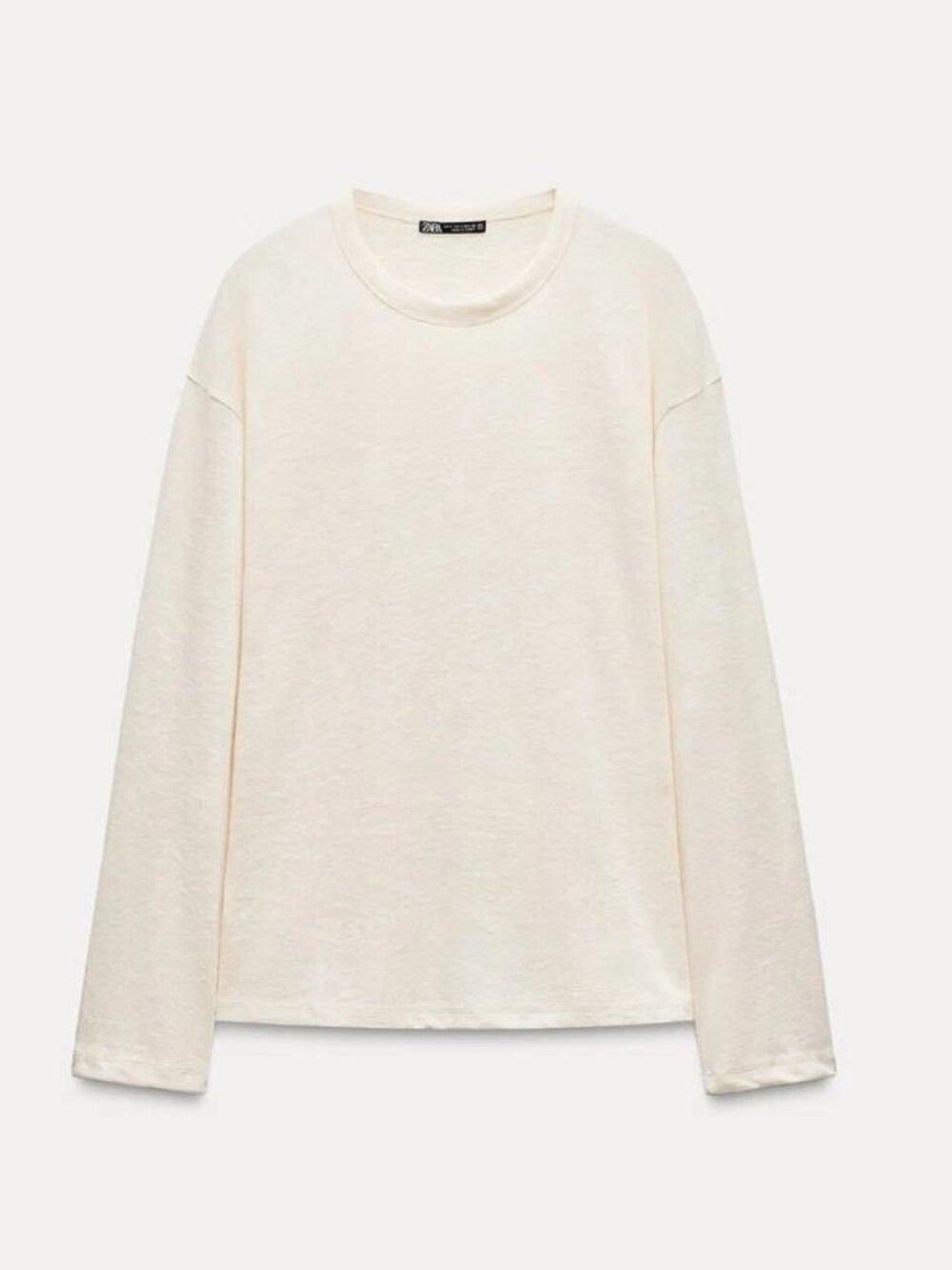 ZARA Basic Beige LONG SLEEVE SIZE S - Picture 2 of 6